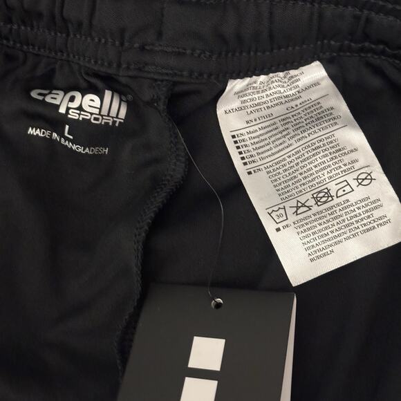 NWT Capelli Men’s Black Gold Athletic Shirts Large New Running Workout - Picture 6 of 7